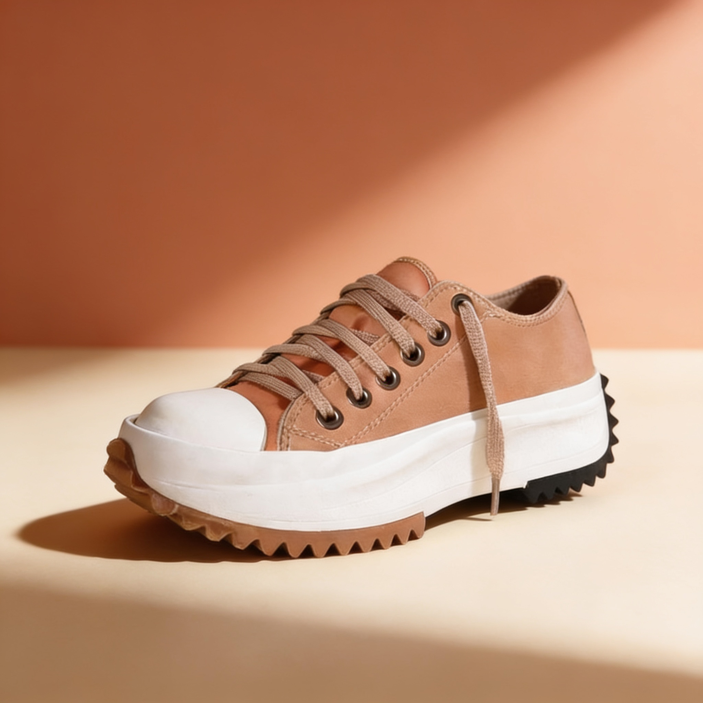 NuraWear Chunky Street Sneakers - Light Brown